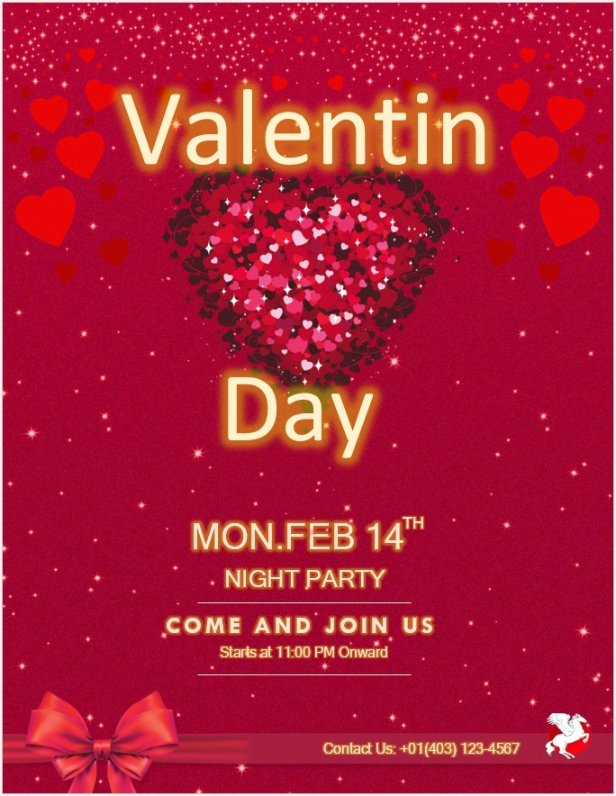 Elegant Valentine's Day Flyer Template